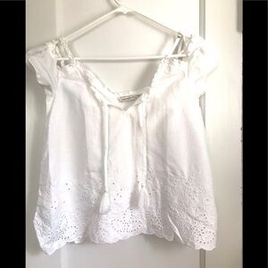 Abercrombie & Fitch Cold Shoulder Cotton Top